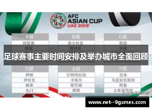 足球赛事主要时间安排及举办城市全面回顾
